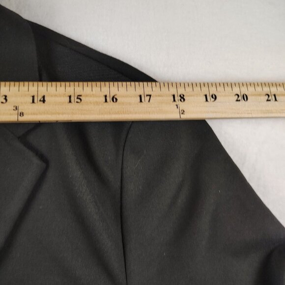 Zara Black Comfort Jacket Blazer Womens Large - Picture 10 of 11